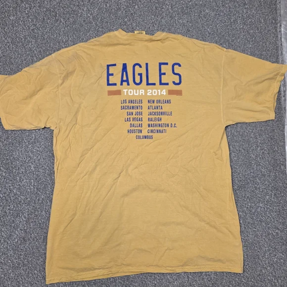 Comfort Colors California Eagles Yellow Tee - Picture 7 of 9